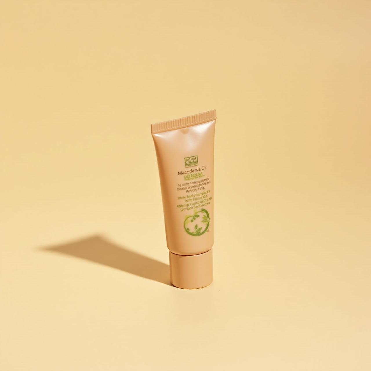 Eco-tube of macadamia oil lip balm